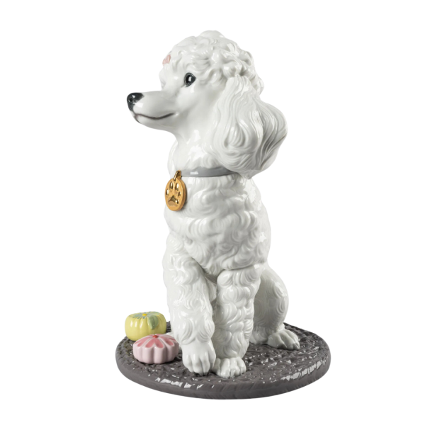 Poodle with Mochis Dog Figurine
