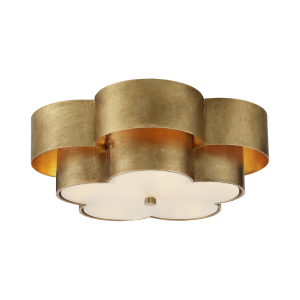 Arabelle Large Flush Mount in Gild with Frosted Acrylic