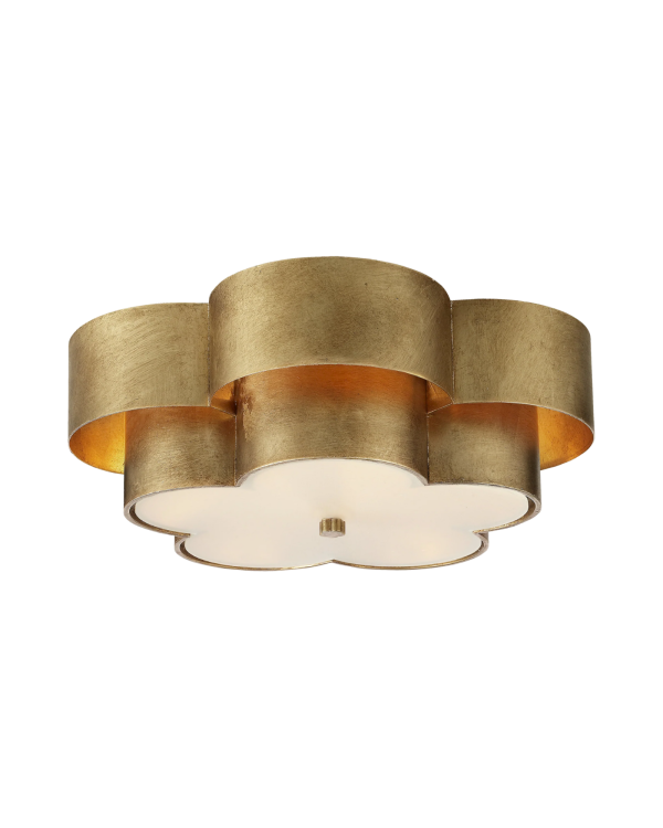 Arabelle Large Flush Mount in Gild with Frosted Acrylic