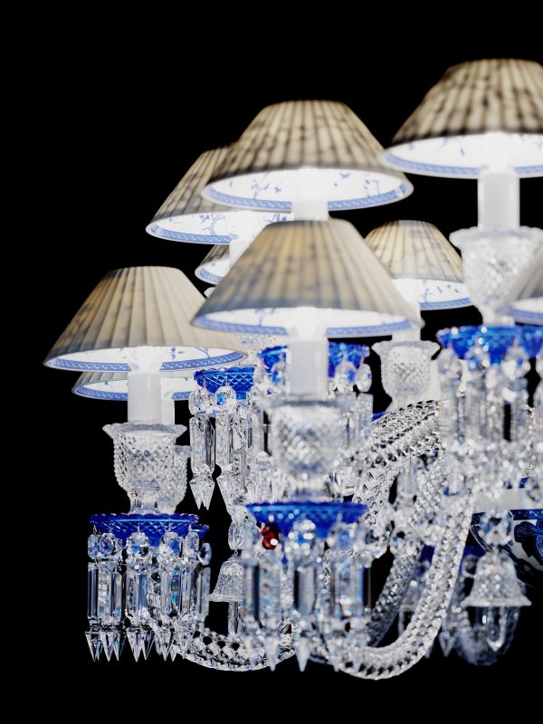 Baccarat x Steve Leung “Printemps Bleu” Zenith Chandelier